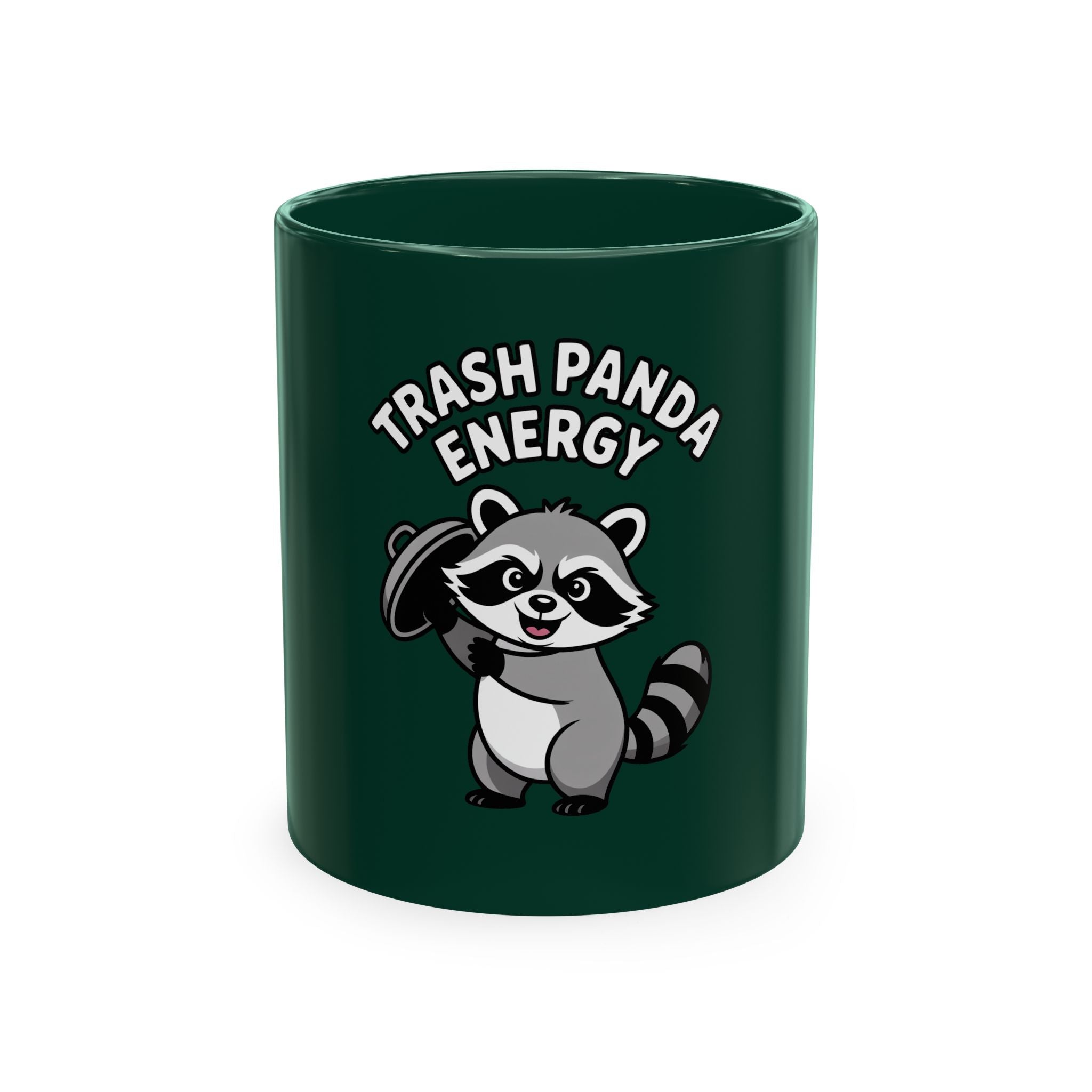 Trash Panda Energy Mug, Funny Raccoon Coffee Mug, Cute Cartoon Raccoon Gift, Chaotic Good Mug, Funny Animal Lover Mug
