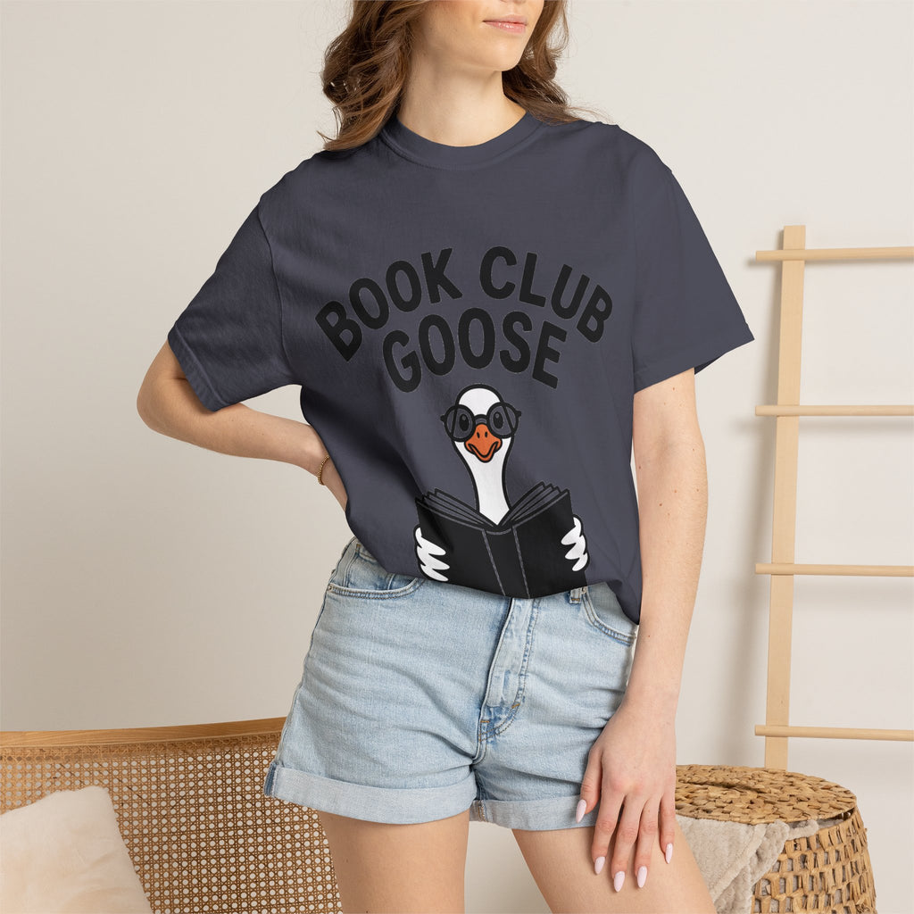 Book Club Goose Shirt, Funny Reading Goose T-Shirt, Bookworm Gift, Cute Bookish Bird Tee, Librarian Gift Shirt