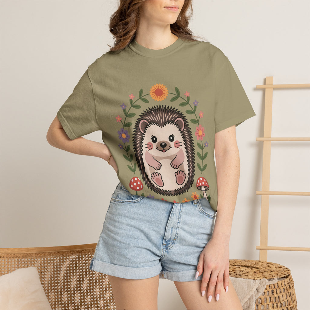 Floral Hedgehog T-Shirt