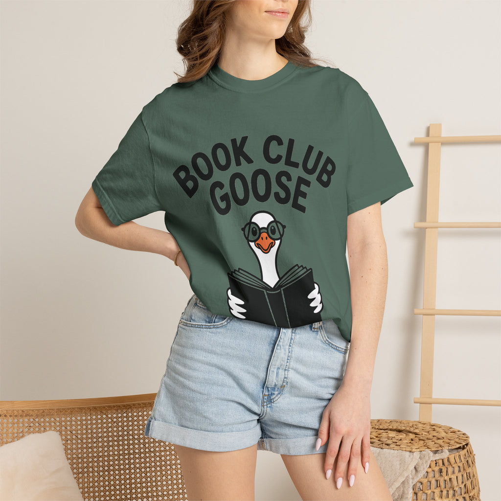 Book Club Goose Shirt, Funny Reading Goose T-Shirt, Bookworm Gift, Cute Bookish Bird Tee, Librarian Gift Shirt
