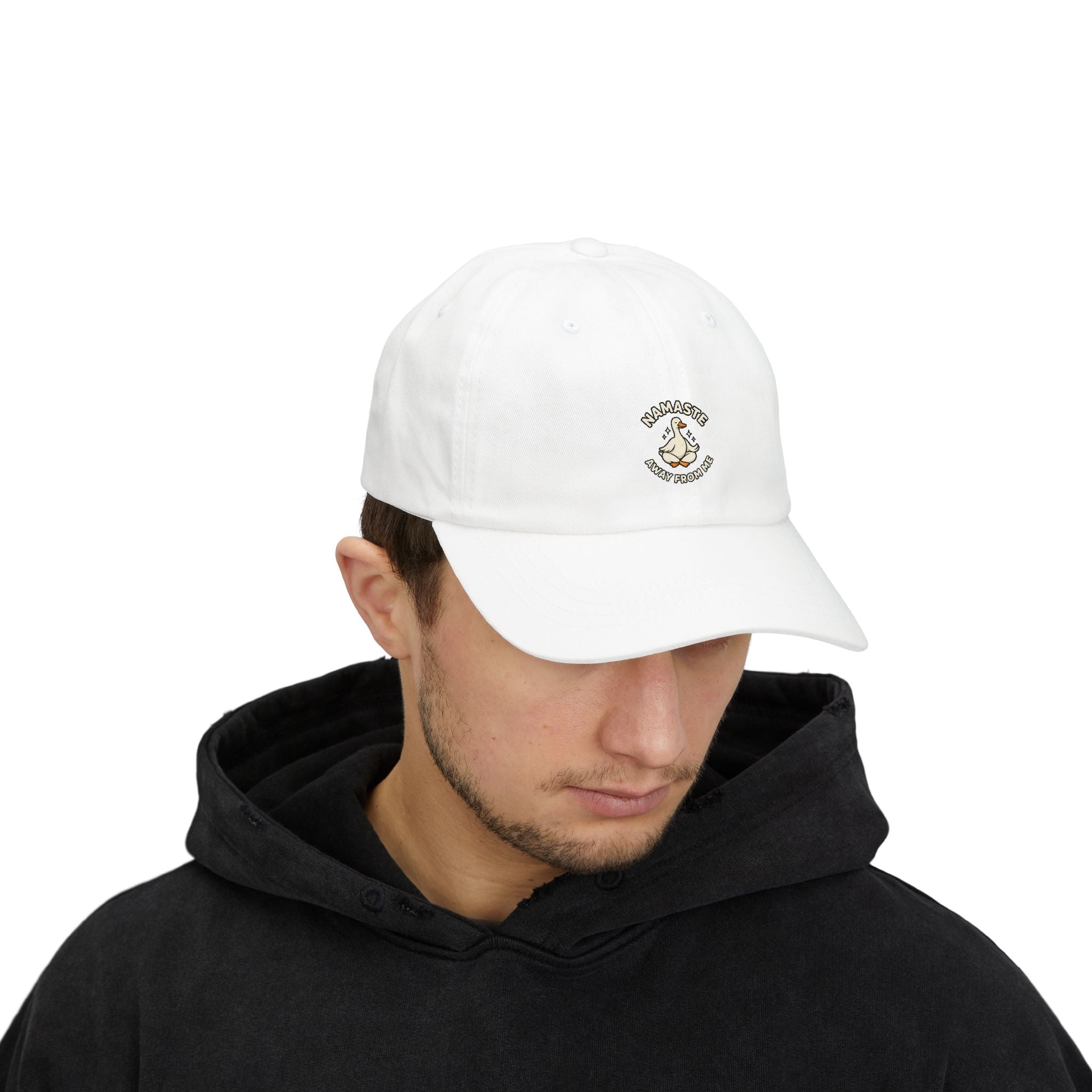 Dad Cap — "Namaste Bitches" Yoga Hand Gesture Embroidered Hat