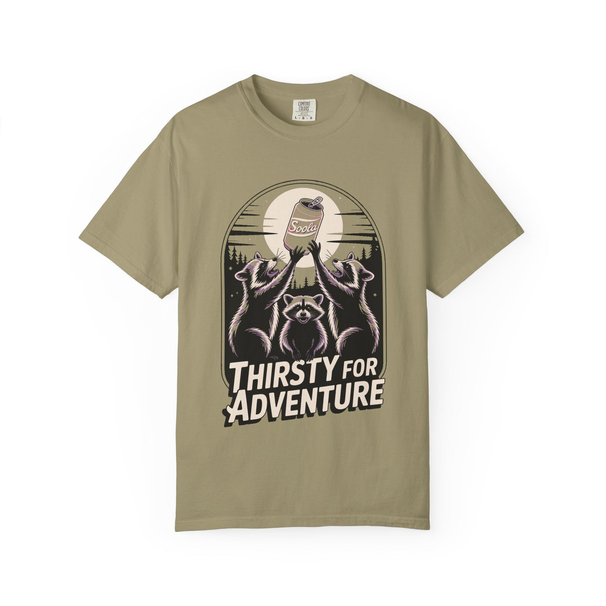 Thirsty For Adventure Raccoons Shirt, Funny Vintage Raccoon T-Shirt, Retro Soda Poster Tee, Camping Gift
