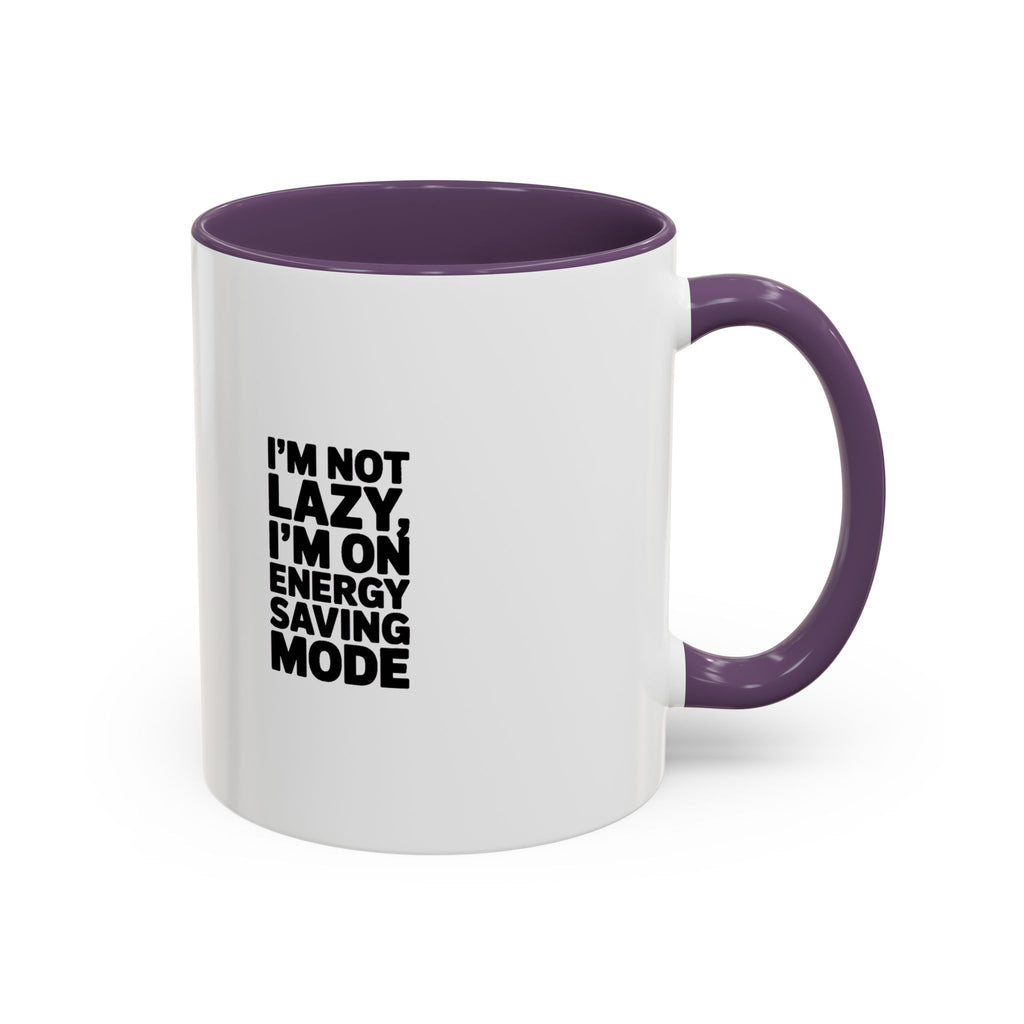 Funny Energy Saving Mode Mug, I'm Not Lazy Sarcastic Coffee Cup, Introvert Gift, Sarcastic Quote Mug for Coworker