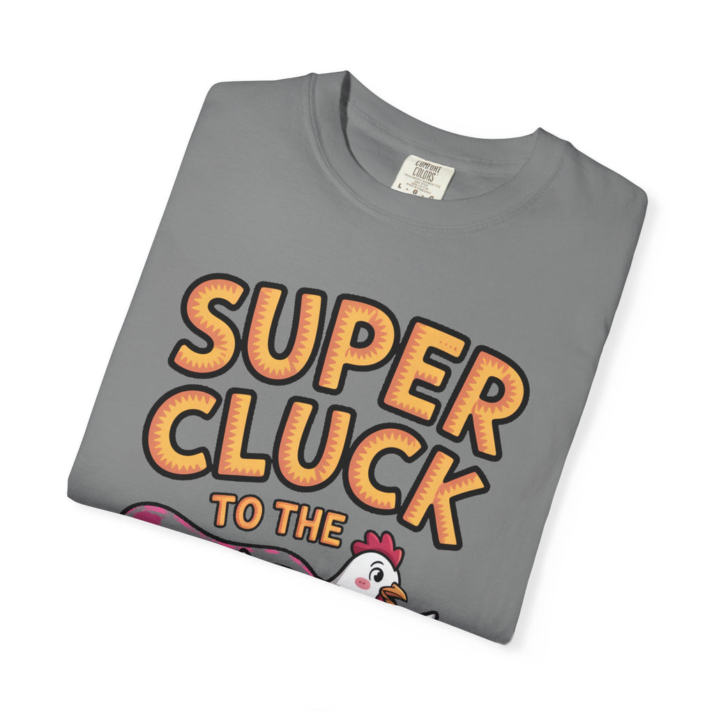 Funny Chicken Superhero Shirt, Super Cluck To The Rescue T-Shirt, Cute Cartoon Chicken Tee, Farm Animal Lover Gift