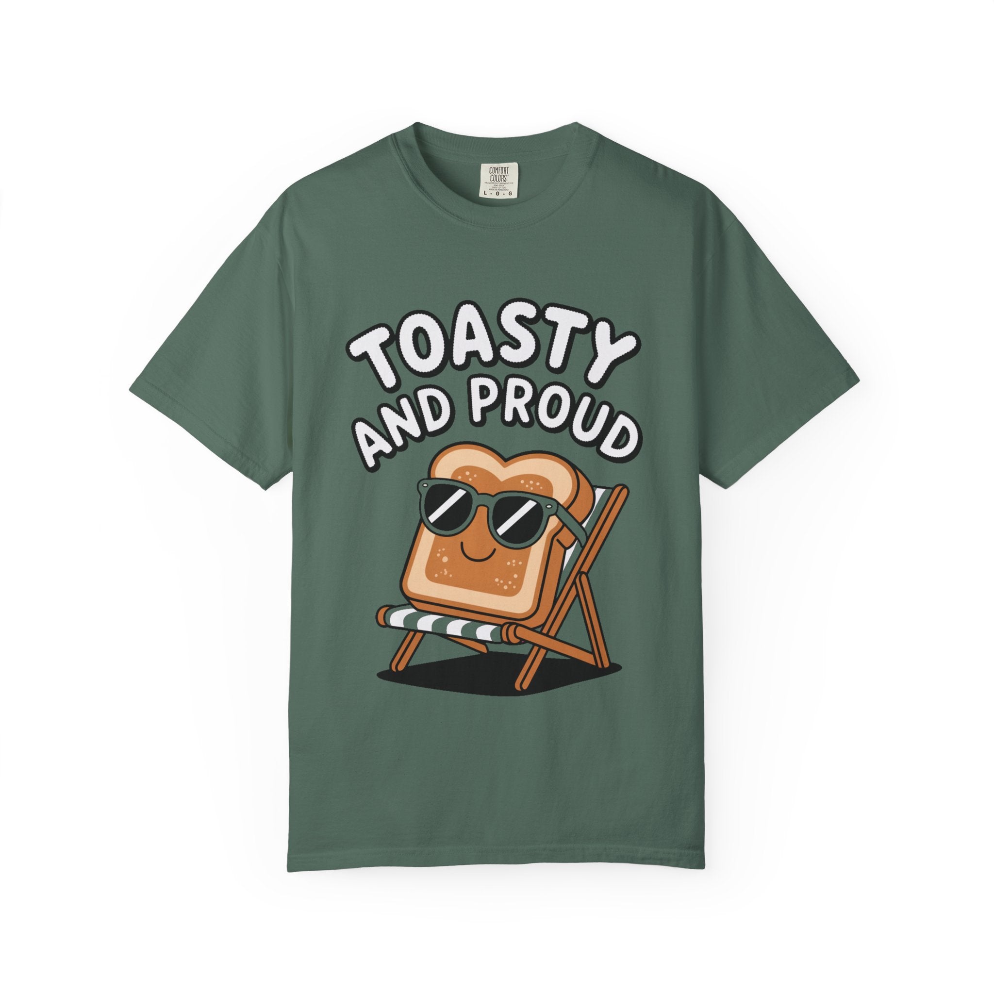Toasty And Proud Bread Shirt, Funny Toast Sunglasses T-Shirt, Cute Beach Chair Bread Tee, Summer Vacation Gift