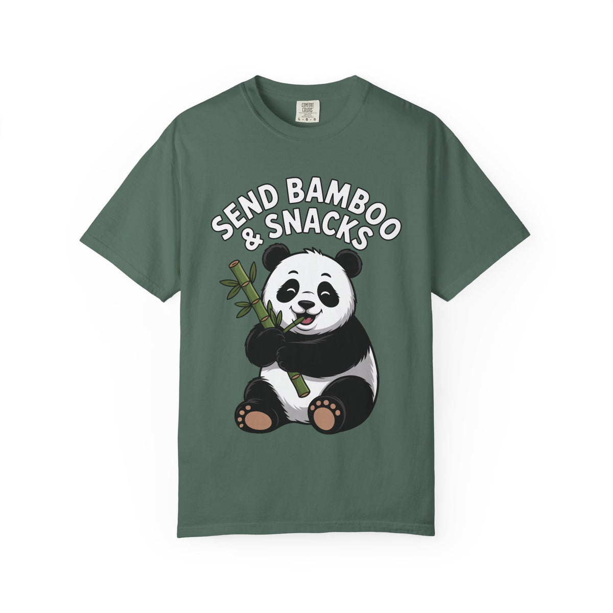 Send Bamboo Panda Shirt, Funny Panda T-Shirt, Cute Bamboo Snacks Tee, Panda Lover Gift, Cartoon Panda Graphic Shirt
