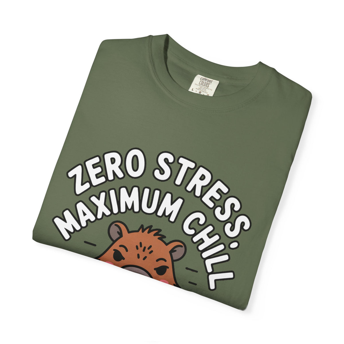 Zero Stress Capybara Shirt, Funny Hot Spring Capybara T-Shirt, Maximum Chill Tee, Cute Animal Lover Gift