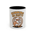 Running On Empty Hamster Mug, Funny Tired Hamster Coffee Cup, Cute Exhausted Wheel Runner Gift, Sarcastic Coffee Mug for Coworker