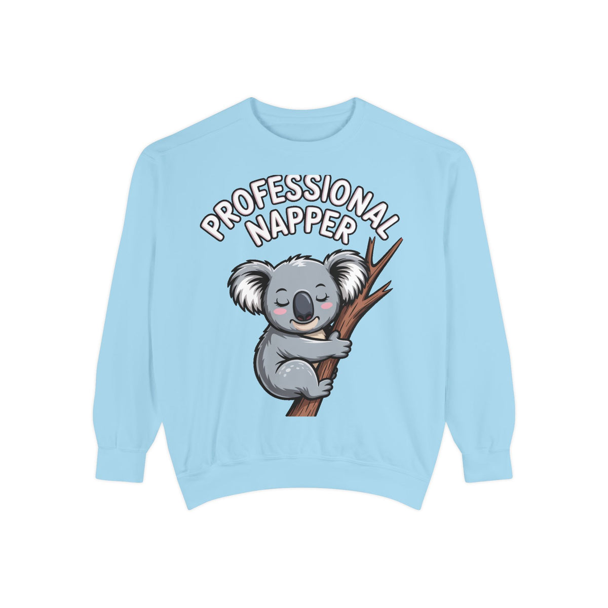Professional Napper Koala Sweatshirt, Funny Koala Crewneck, Cute Nap Lover Gift, Cozy Animal Sweatshirt for Sleepy Souls