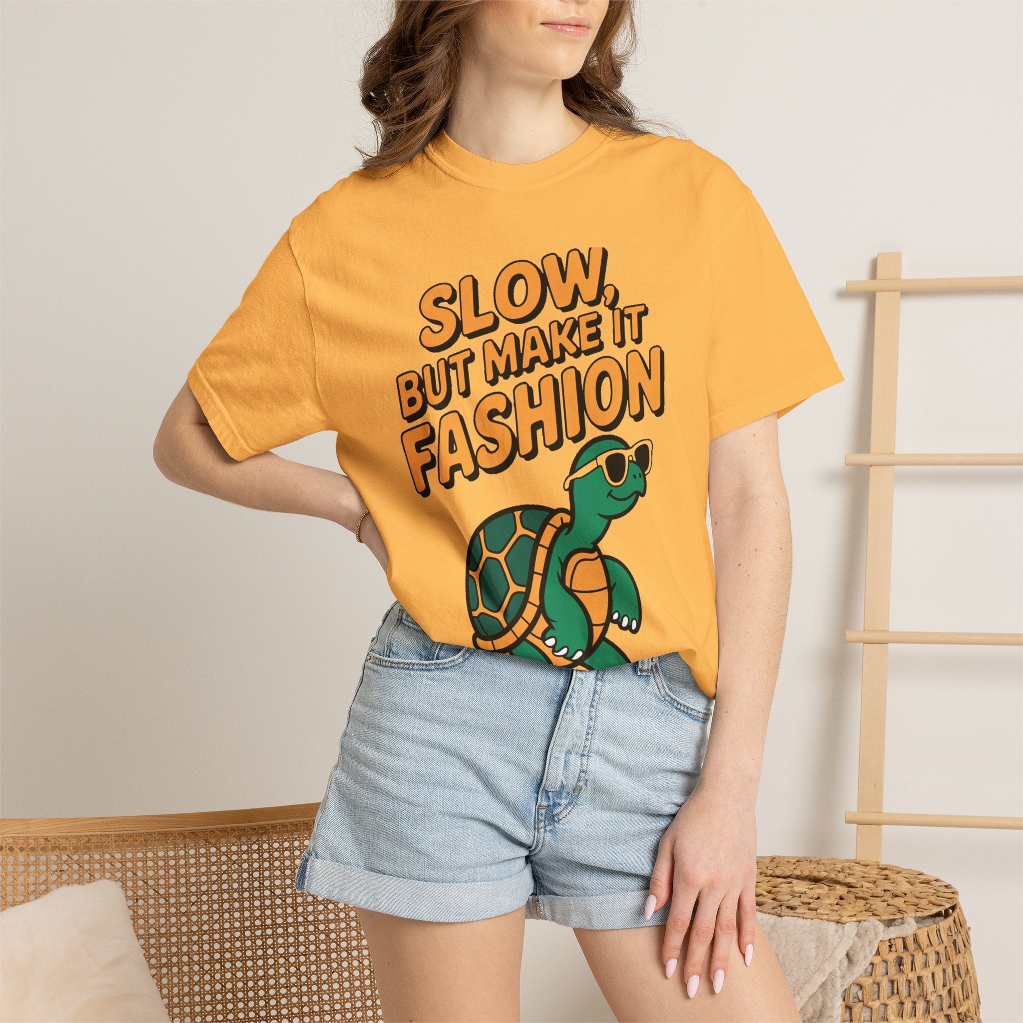 Slow But Fashion Turtle Shirt, Funny Turtle Sunglasses T-Shirt, Cute Turtle Lover Gift, Sarcastic Animal Tee