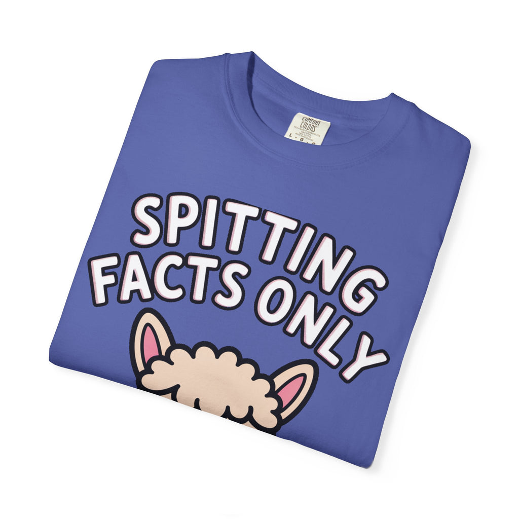 Funny Alpaca Shirt, Spitting Facts Only T-Shirt, Sassy Alpaca Tee, Cute Alpaca Lover Gift, Funny Animal Graphic Shirt
