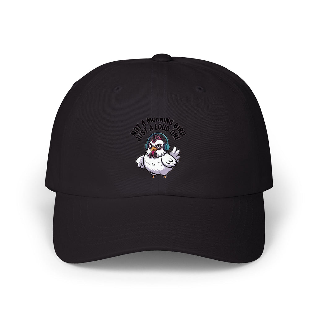 Not A Morning Bird Dad Hat, Funny Chicken Cap, Grumpy Chicken Embroidered Hat, Sarcastic Bird Lover Gift, Not A Morning Person Cap