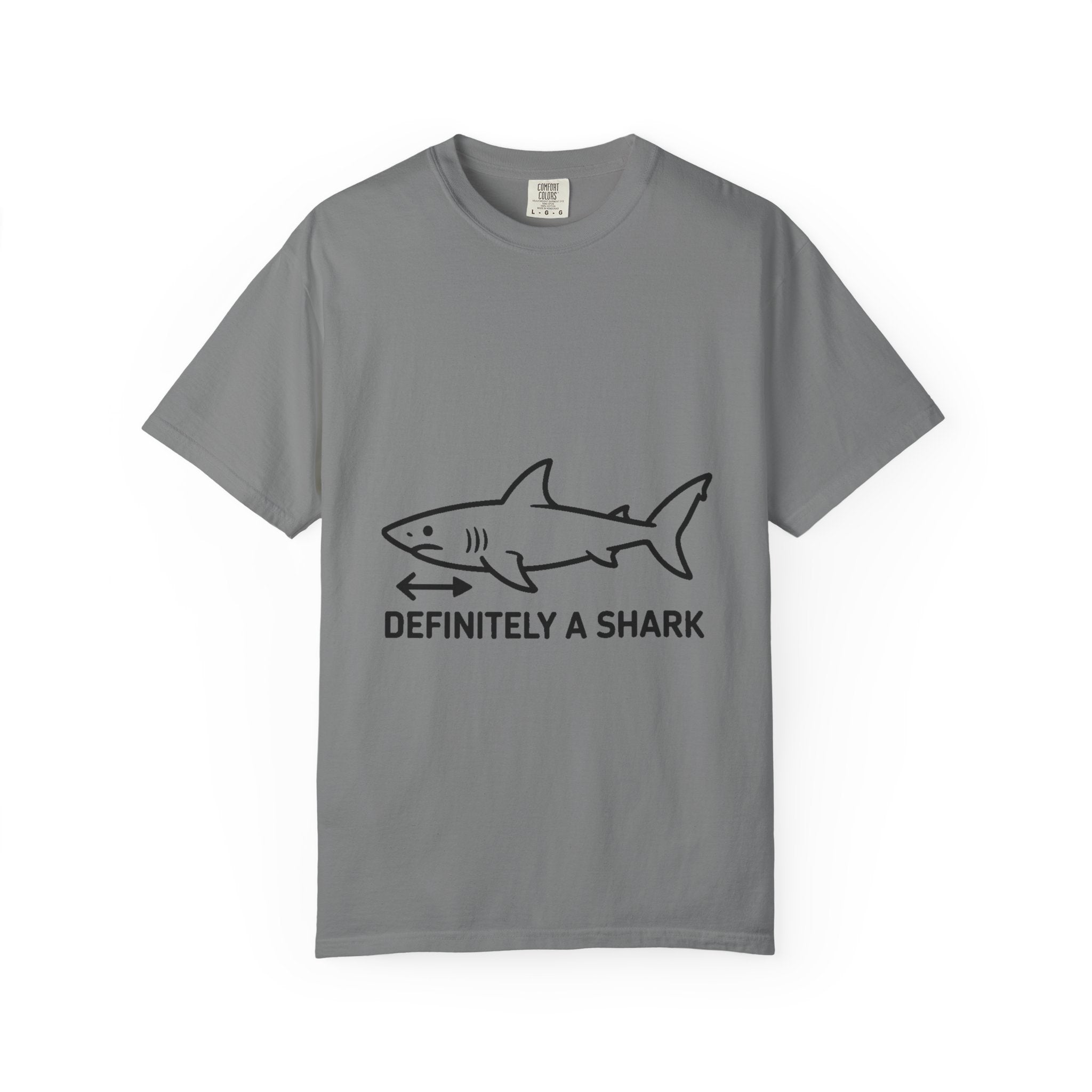 Definitely A Shark Diagram Shirt, Funny Deadpan Meme Tee, Sarcastic Textbook Diagram T-Shirt, Shark Lover Gift