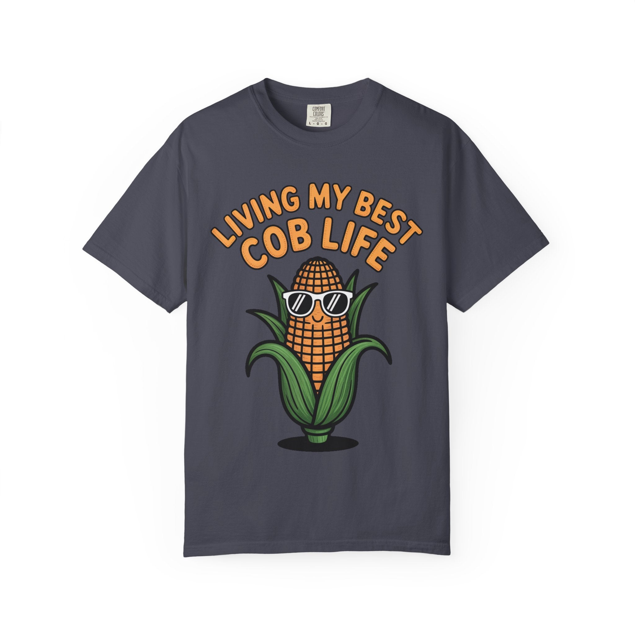 Funny Corn Shirt, Living My Best Cob Life T-Shirt, Cute Corn Sunglasses Tee, Vegetable Lover Gift, Funny Food Shirt