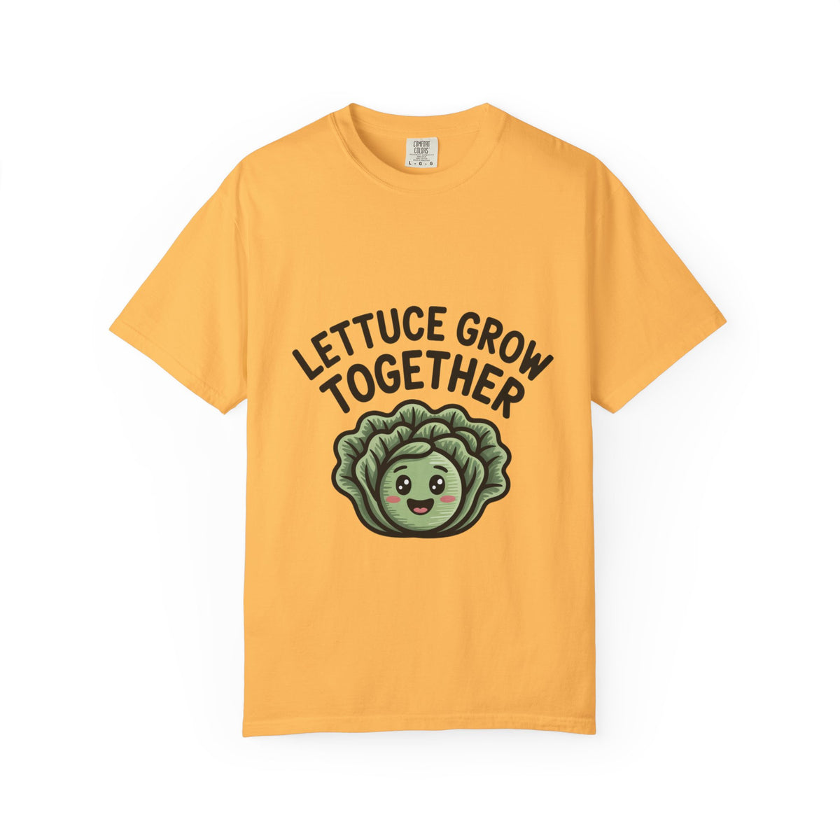 Lettuce Grow Together Shirt, Funny Vegetable Pun T-Shirt, Cute Cartoon Lettuce Tee, Gardener Gift, Plant Lover Shirt