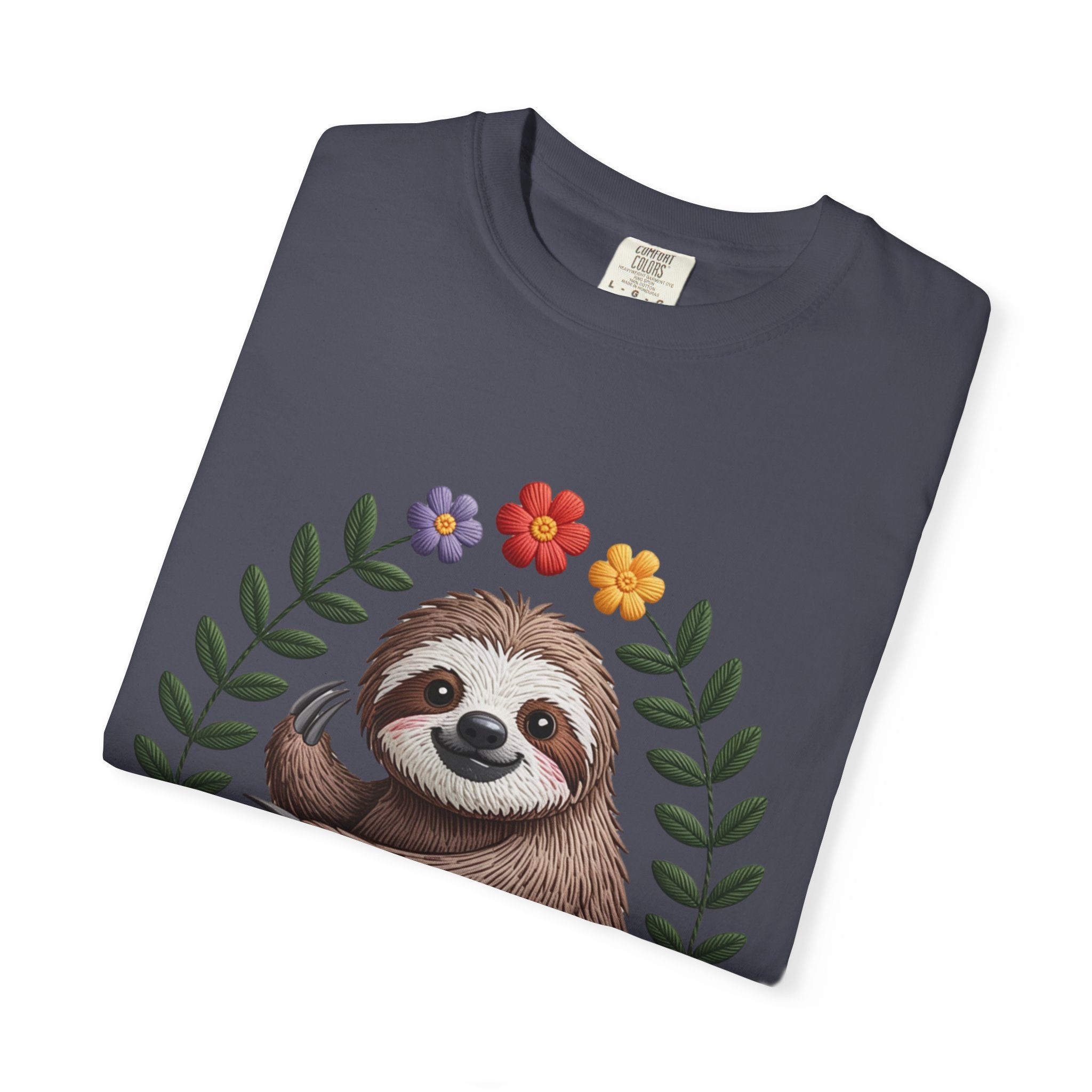 Floral Sloth T-Shirt