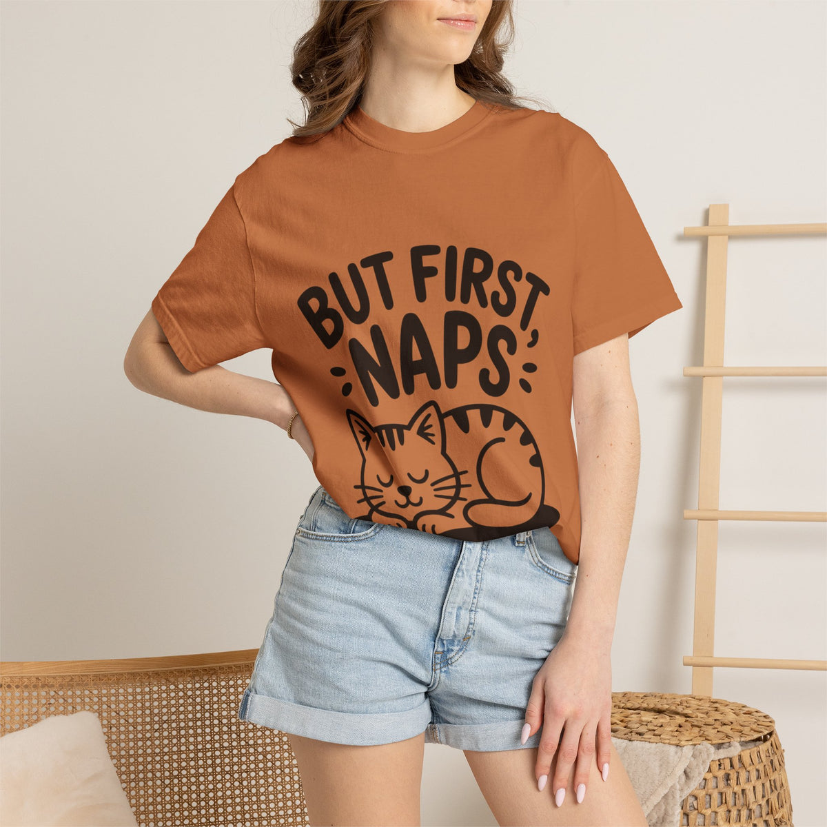 But First Naps Cat Shirt, Funny Sleepy Cat T-Shirt, Cute Napping Kitten Tee, Cat Lover Gift, Nap Lover Shirt