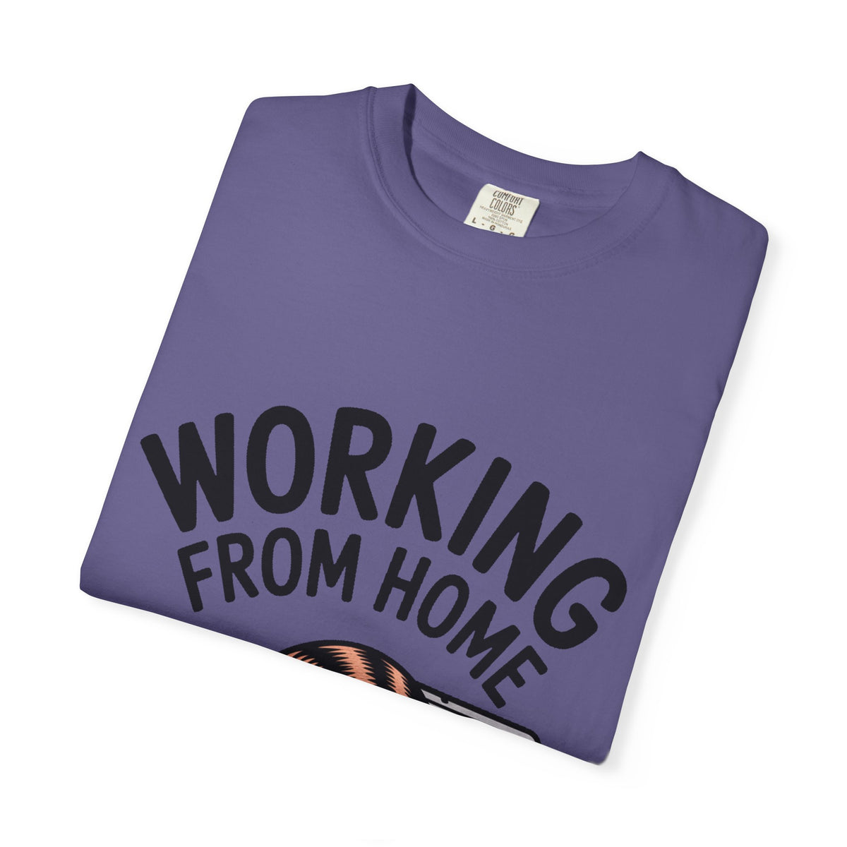 Working From Home Cat Shirt, Funny Cat Lover T-Shirt, Cute Cat Keyboard Tee, Remote Work Gift, WFH Cat Lover Graphic Shirt
