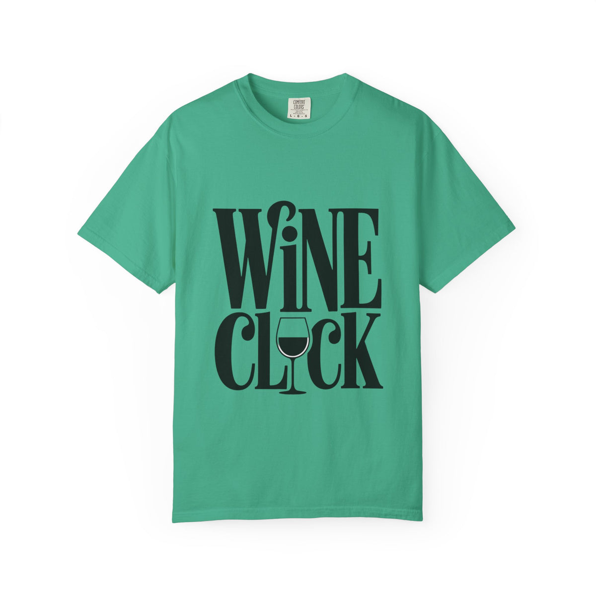 Wine O'Clock Shirt, Funny Wine Lover T-Shirt, Bold Typography Wine Glass Tee, Cute Gift for Wine Drinker