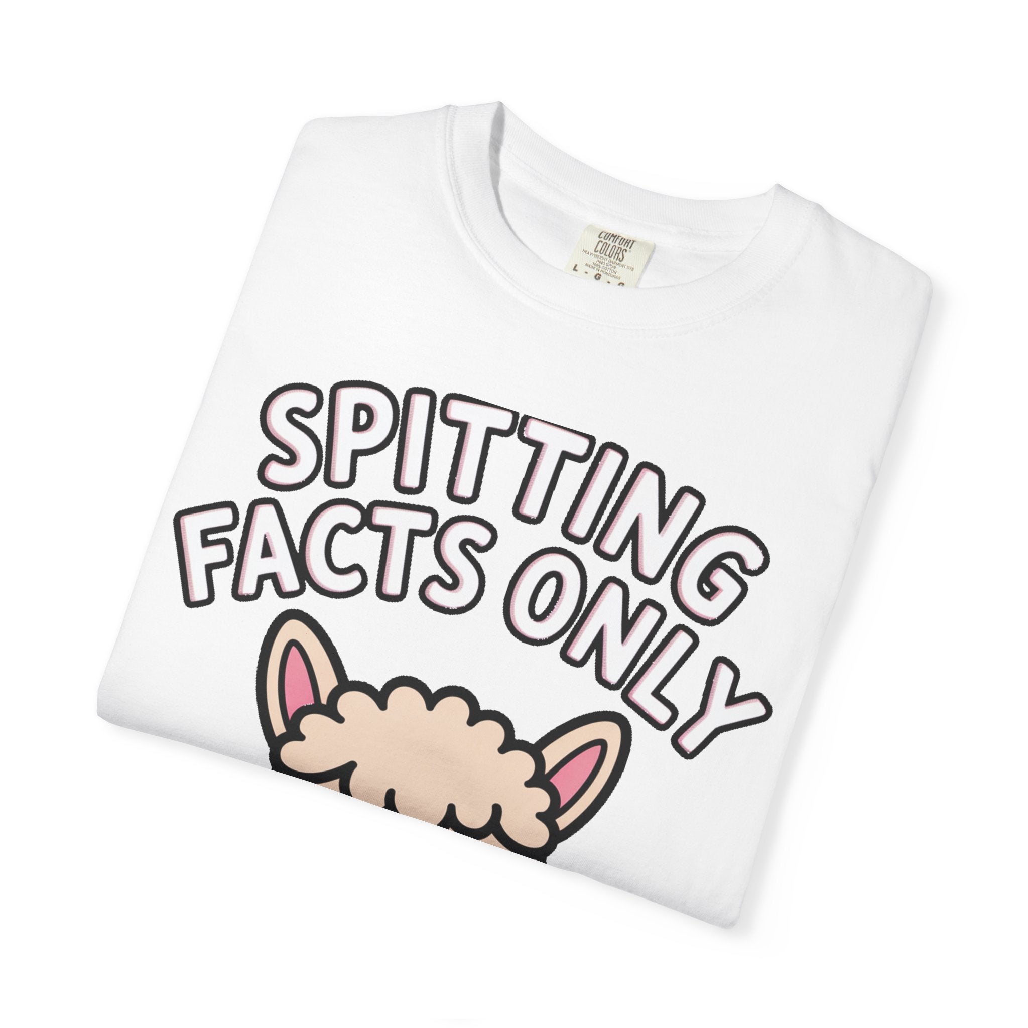 Funny Alpaca Shirt, Spitting Facts Only T-Shirt, Sassy Alpaca Tee, Cute Alpaca Lover Gift, Funny Animal Graphic Shirt