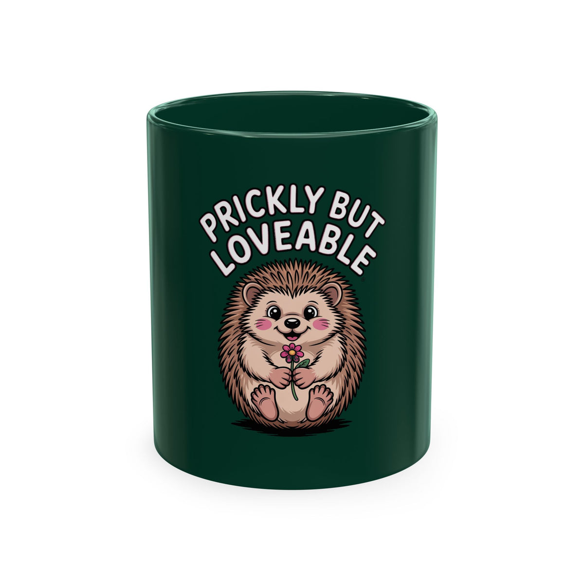 Prickly But Loveable Hedgehog Mug, Cute Hedgehog Coffee Cup, Funny Animal Lover Gift, Hedgehog Lover Present