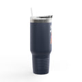 Bear With Me Travel Mug 40oz, Cute Bear Tumbler, Funny Sleepy Bear Insulated Cup With Handle And Straw, Bear Lover Gift