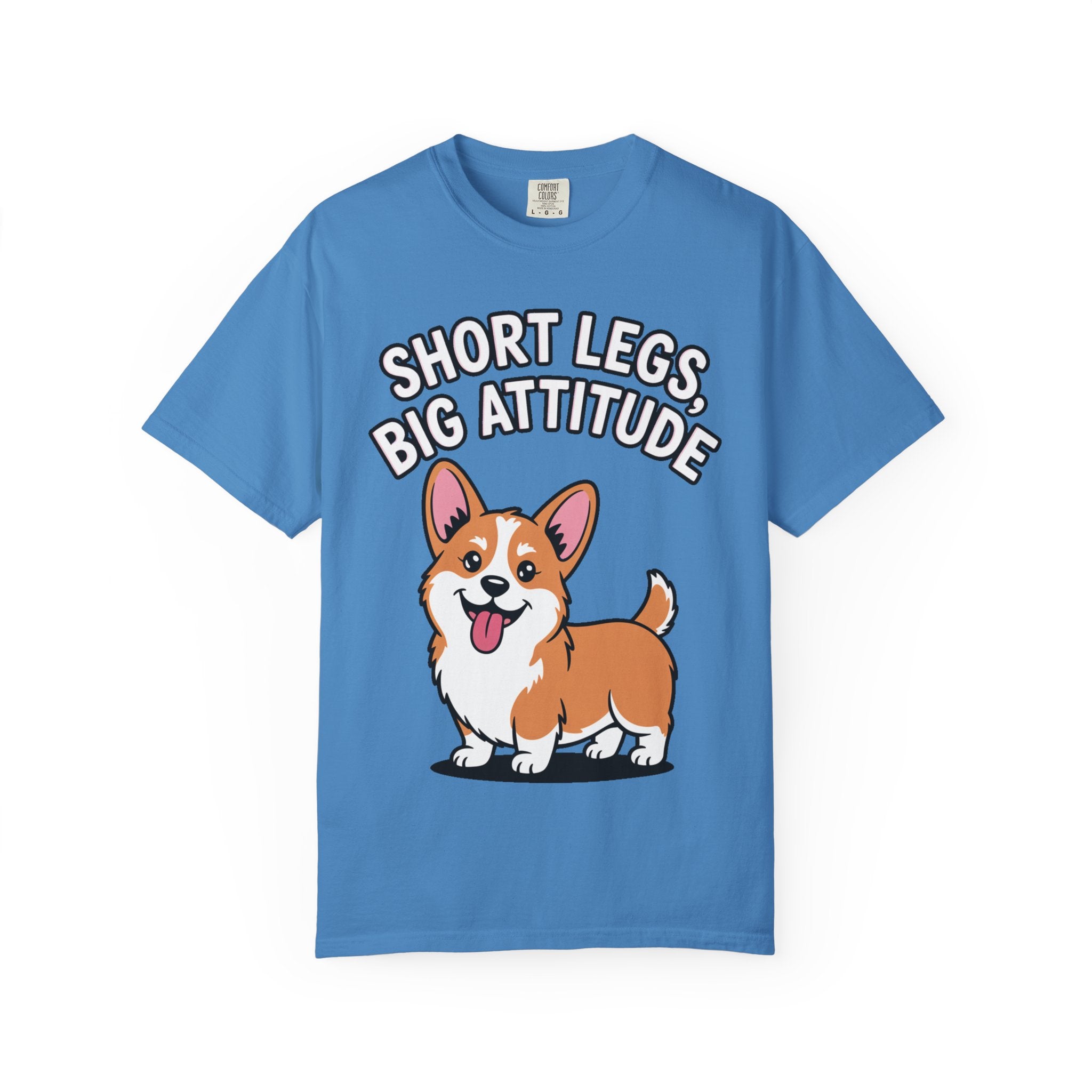 Short Legs Big Attitude Corgi Shirt, Funny Corgi T-Shirt, Cute Dog Lover Gift, Corgi Mom Dad Tee, Sassy Dog Graphic Shirt