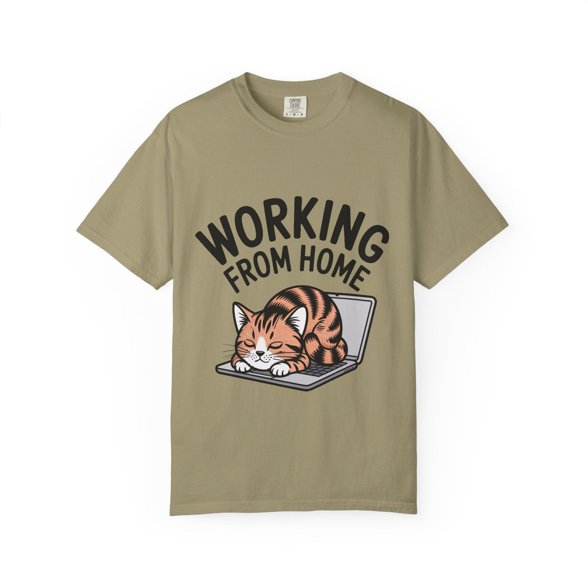 Working From Home Cat Shirt, Funny Cat Lover T-Shirt, Cute Cat Keyboard Tee, Remote Work Gift, WFH Cat Lover Graphic Shirt