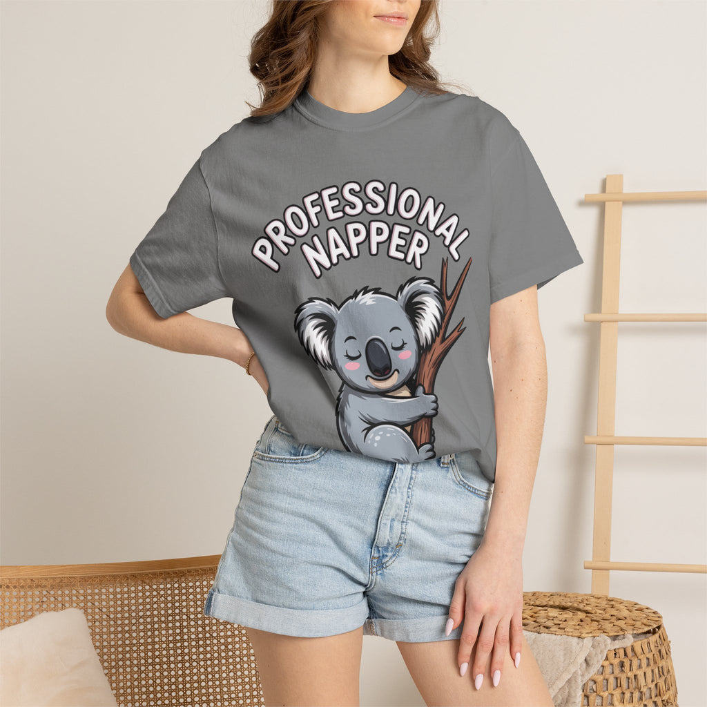Professional Napper Koala Shirt, Funny Koala T-Shirt, Cute Sleepy Animal Tee, Nap Lover Gift, Cozy Koala Graphic Tee
