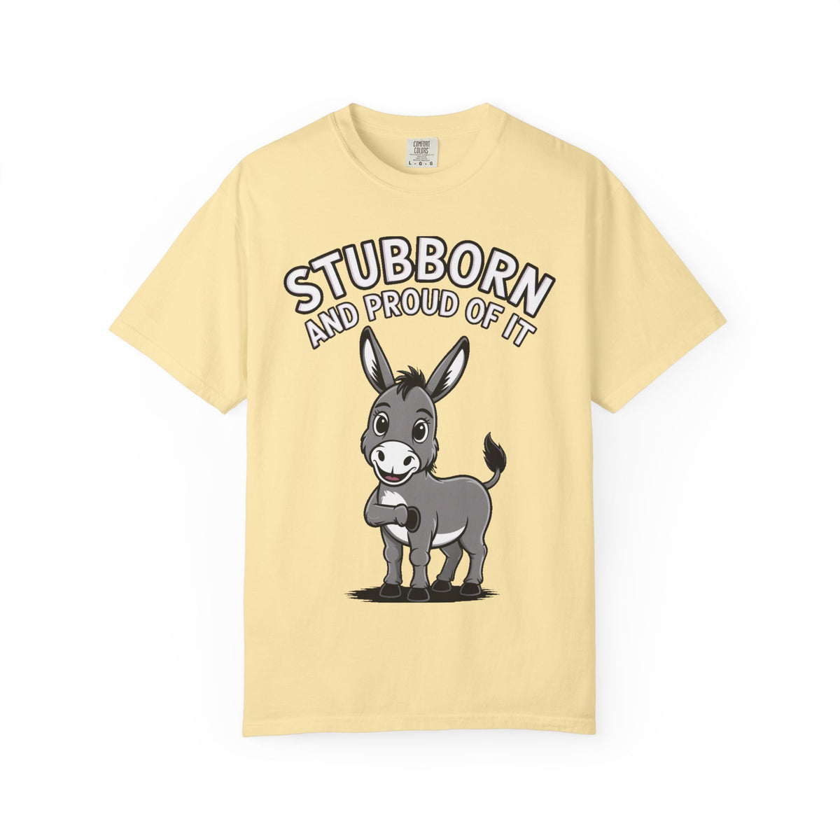Stubborn Donkey T-Shirt, Funny 'Stubborn And Proud Of It' Tee, Cute Cartoon Donkey Shirt, Farm Animal Lover Gift