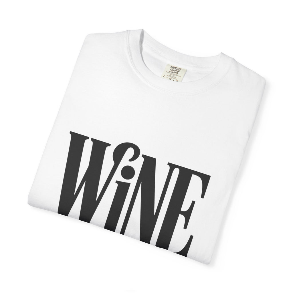 Wine O'Clock Shirt, Funny Wine Lover T-Shirt, Bold Typography Wine Glass Tee, Cute Gift for Wine Drinker