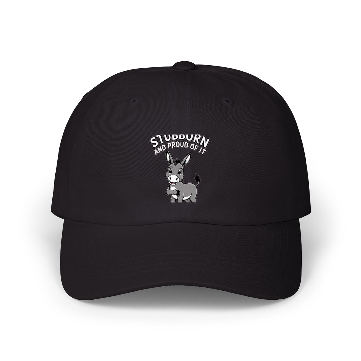 Stubborn Donkey Dad Cap, Funny Donkey Embroidered Hat, Stubborn And Proud Of It Cap, Cute Farm Animal Baseball Cap, Gift For Him