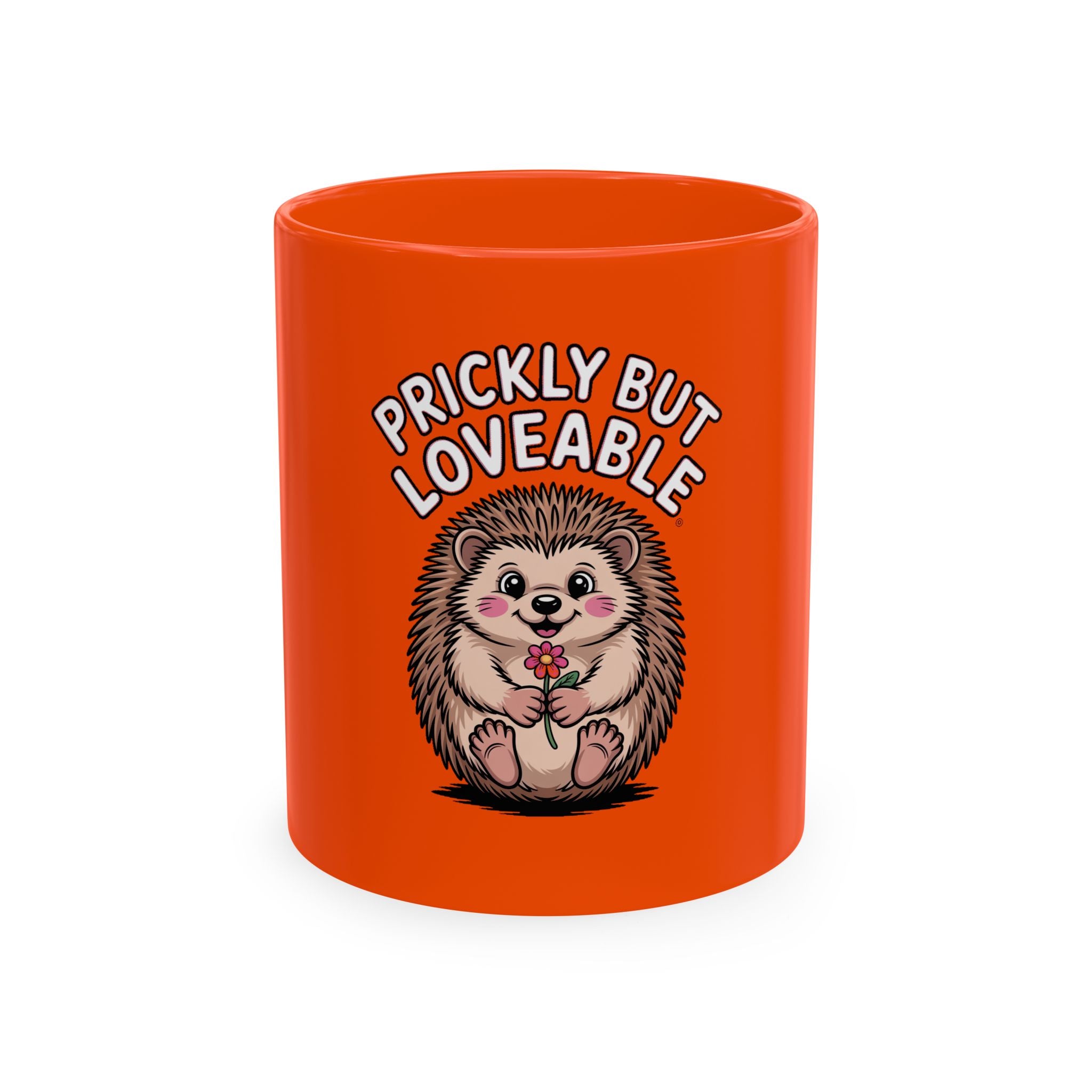 Prickly But Loveable Hedgehog Mug, Cute Hedgehog Coffee Cup, Funny Animal Lover Gift, Hedgehog Lover Present