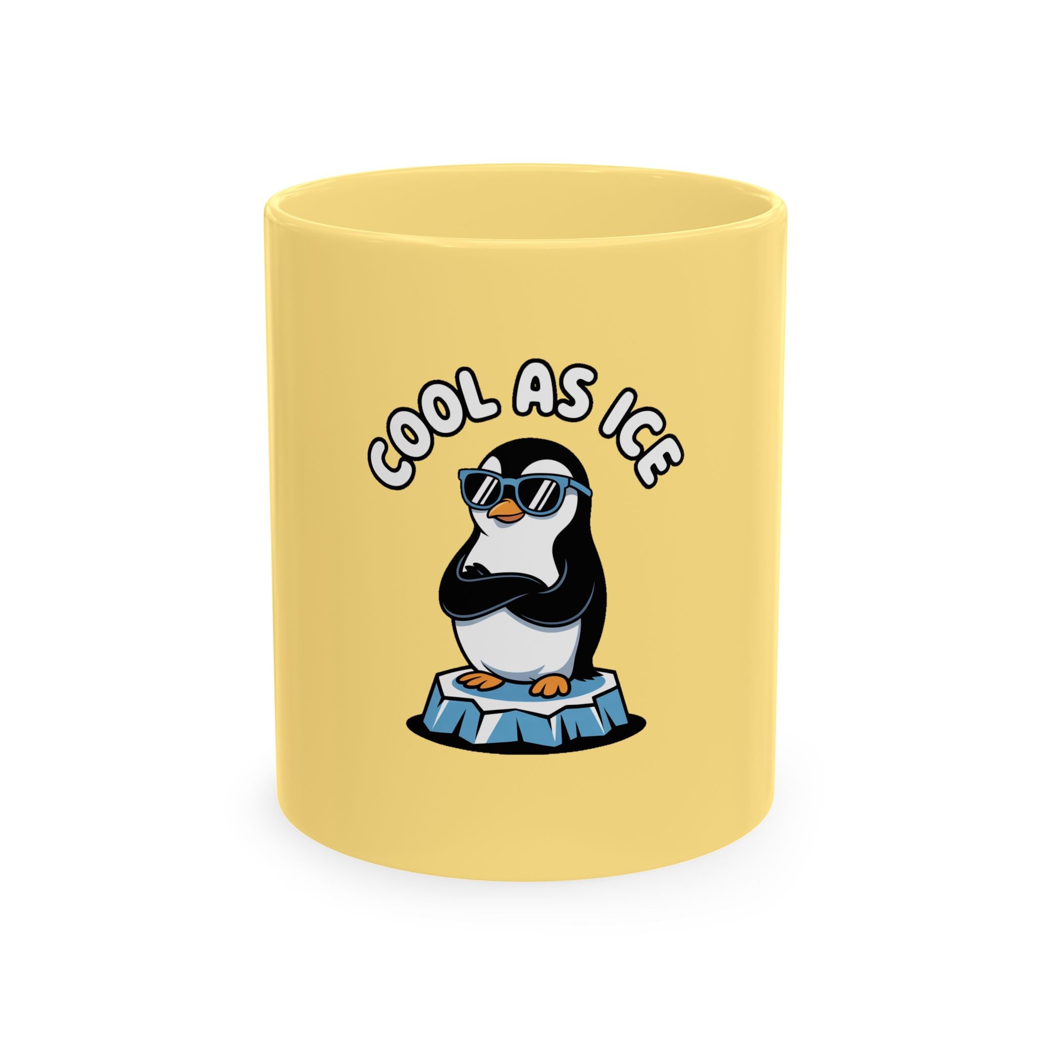 Cool As Ice Penguin Mug, Funny Penguin Coffee Mug, Cute Sunglasses Penguin Gift, Cool Animal Ceramic Mug for Coffee Lovers