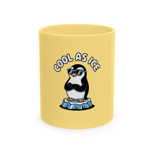 Cool As Ice Penguin Mug, Funny Penguin Coffee Mug, Cute Sunglasses Penguin Gift, Cool Animal Ceramic Mug for Coffee Lovers