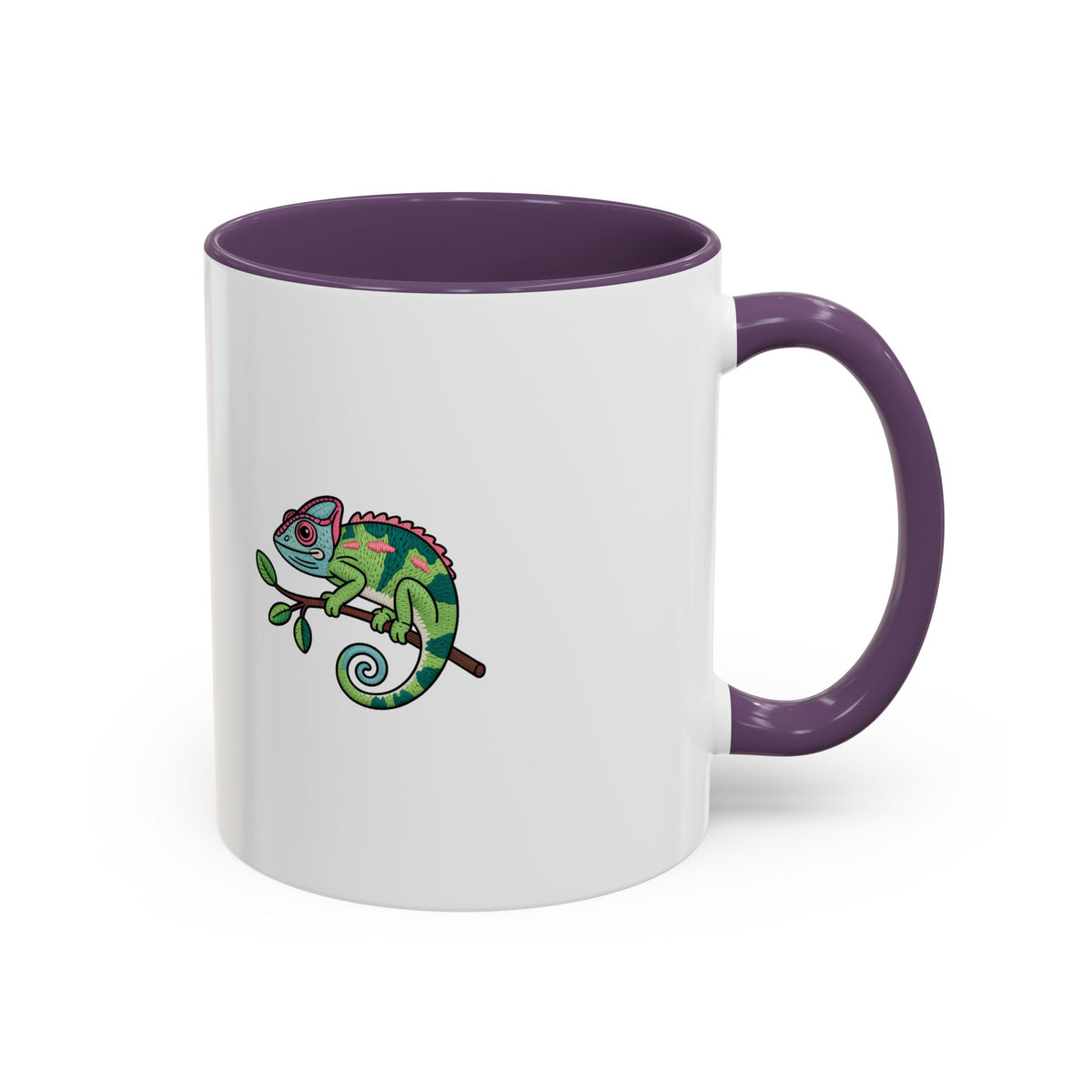 Cute Chameleon Mug, Cartoon Reptile Coffee Cup, Chameleon Lover Gift, Funny Lizard Ceramic Mug