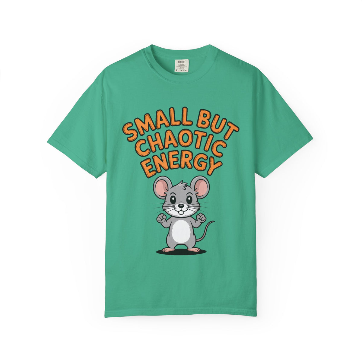 Small But Chaotic Energy Mouse Shirt, Funny Mouse T-Shirt, Cute Cartoon Animal Tee, Sarcastic Gift for Her