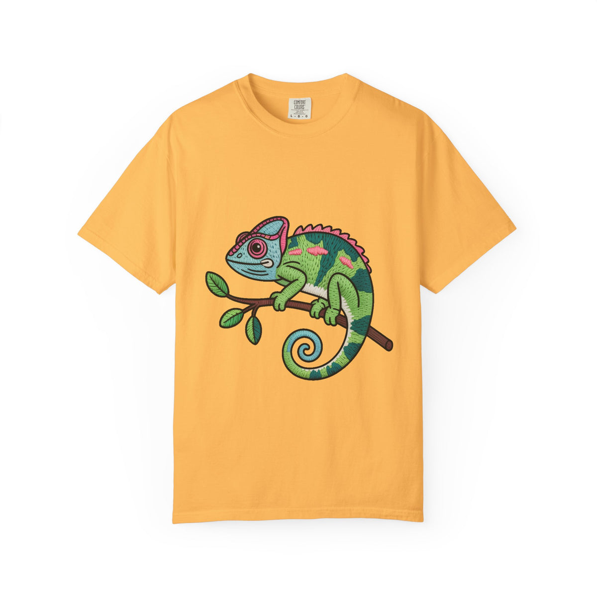 Cute Chameleon Shirt, Chameleon On A Branch T-Shirt, Cartoon Reptile Lover Gift, Funny Chameleon Tee