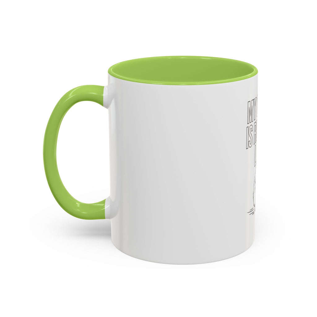 Coffee Mug — "My Cardio Is Running Late" Lazy Sloth Funny Gift