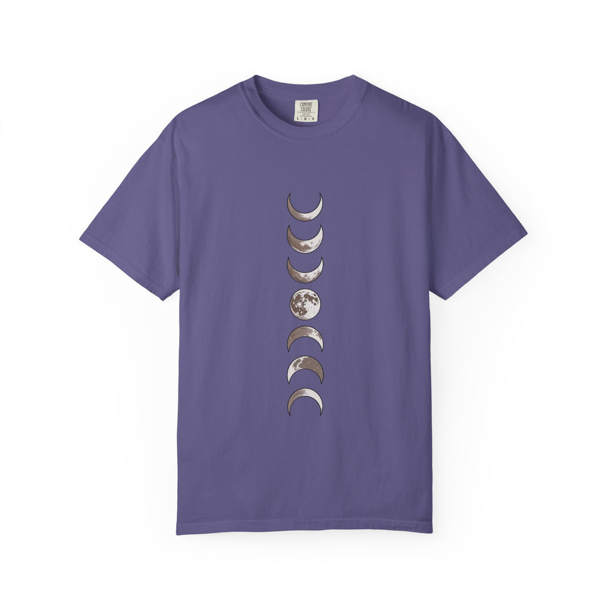 Moon Phases Boho Shirt, Minimalist Line Art Moon T-Shirt, Celestial Boho Tee, Hand Drawn Moon Cycle Shirt Gift
