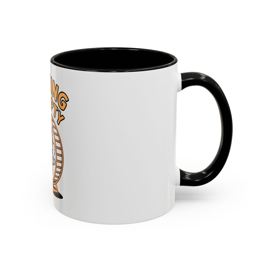 Running On Empty Hamster Mug, Funny Tired Hamster Coffee Cup, Cute Exhausted Wheel Runner Gift, Sarcastic Coffee Mug for Coworker