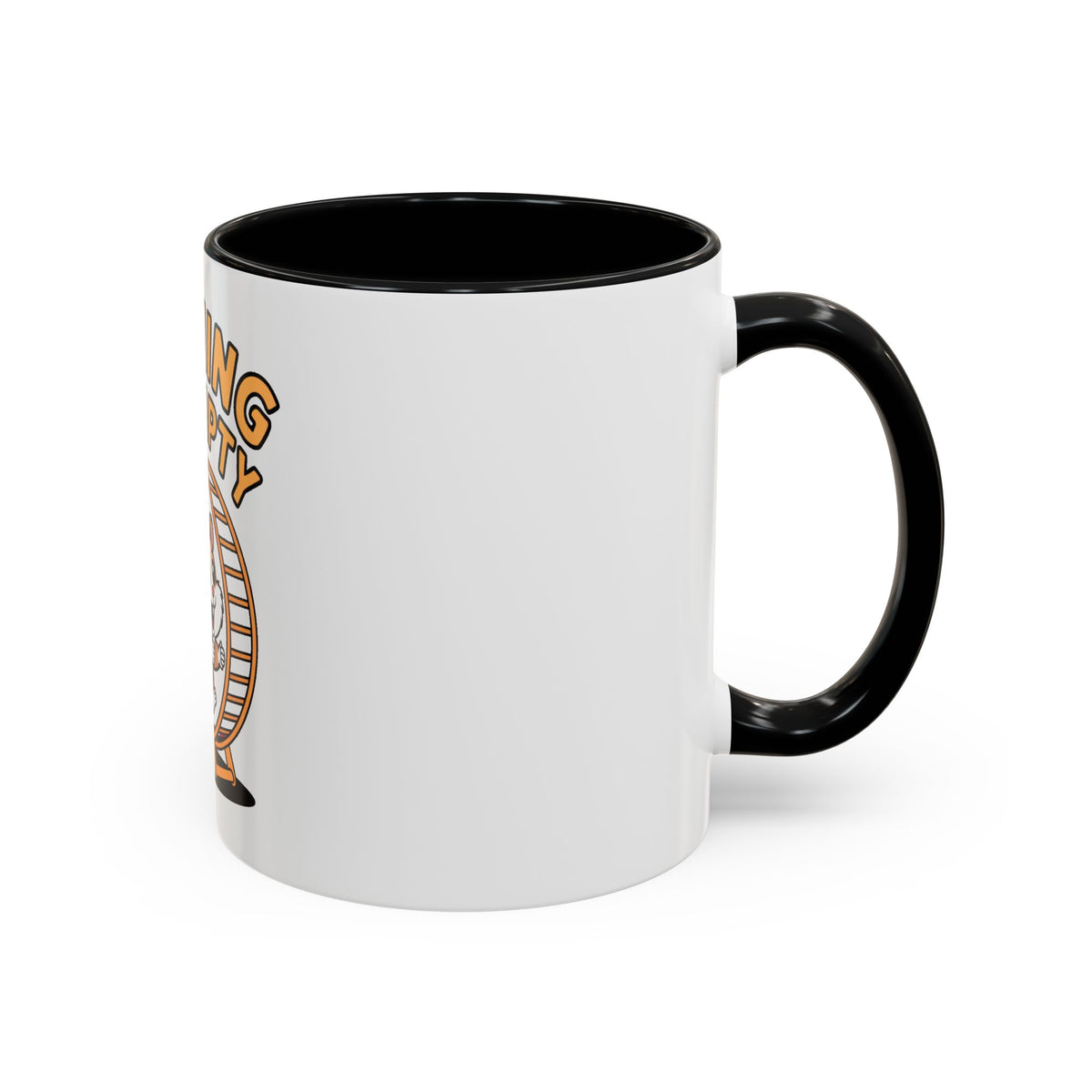 Running On Empty Hamster Mug, Funny Tired Hamster Coffee Cup, Cute Exhausted Wheel Runner Gift, Sarcastic Coffee Mug for Coworker