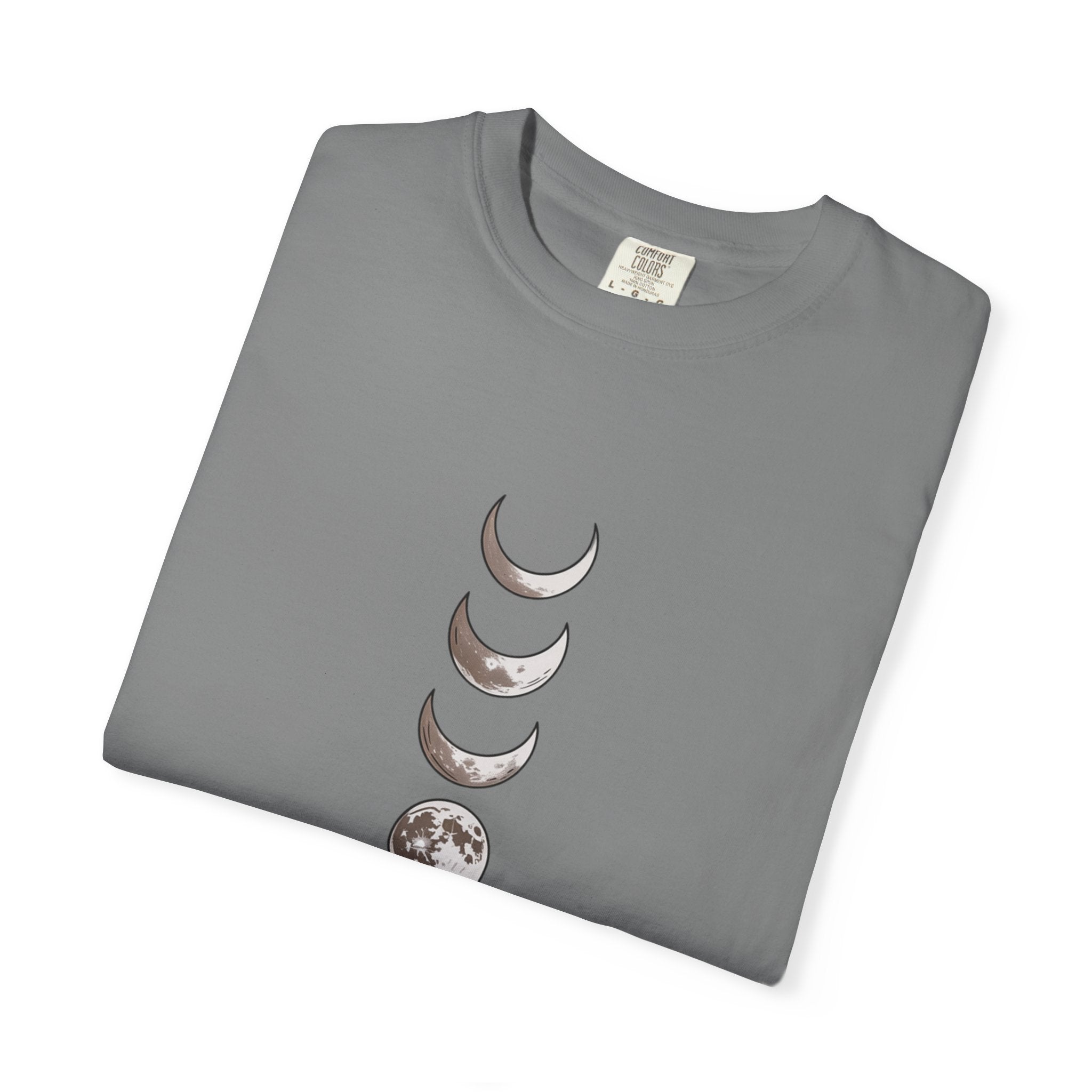 Moon Phases Boho Shirt, Minimalist Line Art Moon T-Shirt, Celestial Boho Tee, Hand Drawn Moon Cycle Shirt Gift