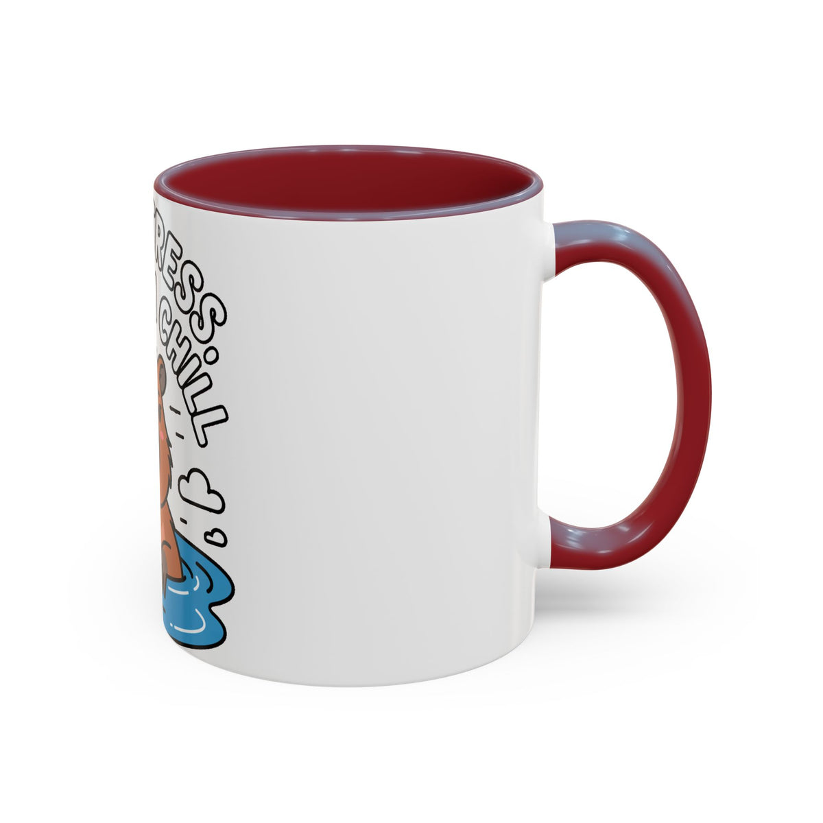Zero Stress Capybara Mug, Funny Chill Capybara Coffee Cup, Cute Hot Spring Animal Gift, Zero Stress Maximum Chill Mug