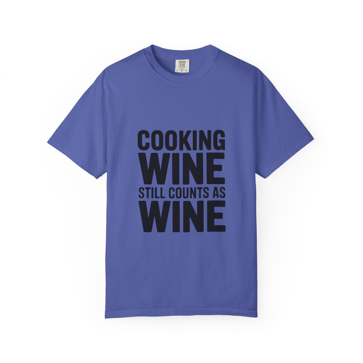 Cooking Wine Still Counts Shirt, Funny Wine Lover T-Shirt, Sarcastic Kitchen Quote Tee, Gift for Wine Drinkers