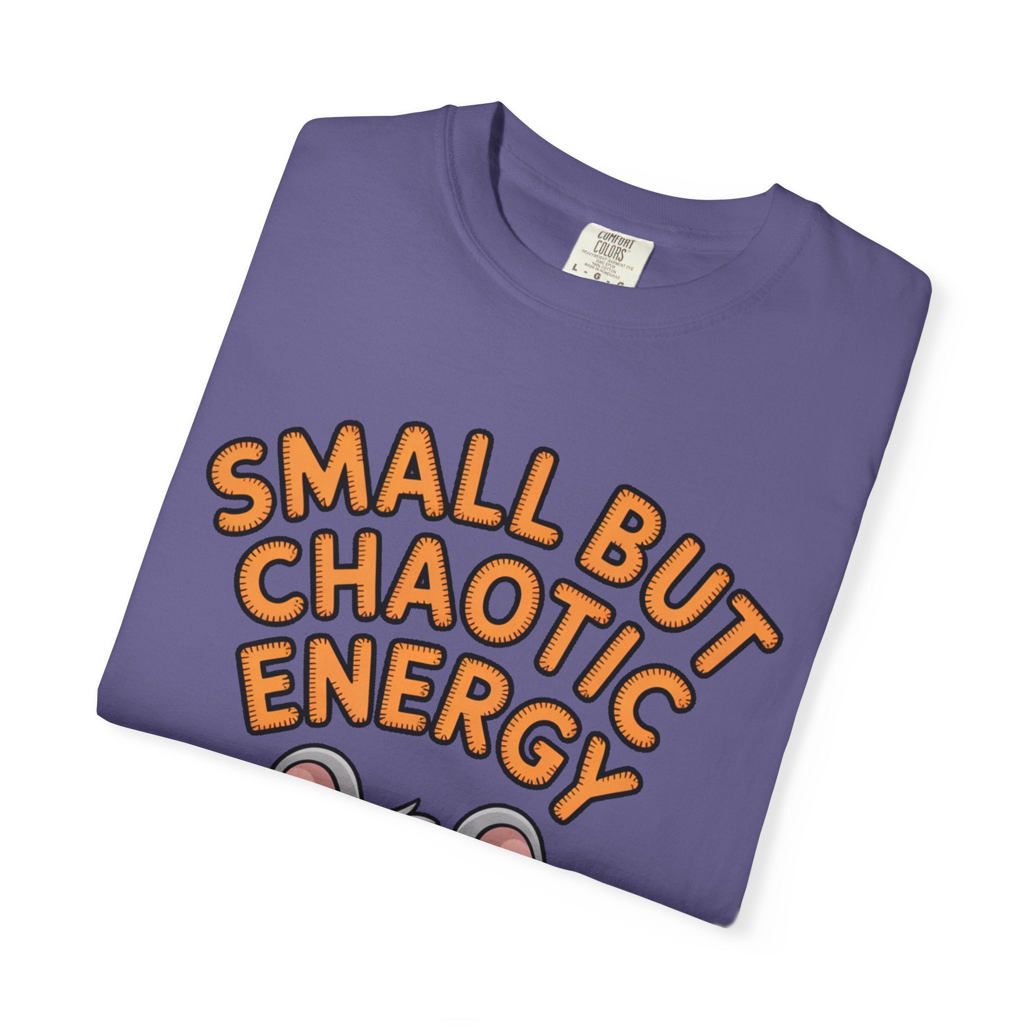 Small But Chaotic Energy Mouse Shirt, Funny Mouse T-Shirt, Cute Cartoon Animal Tee, Sarcastic Gift for Her