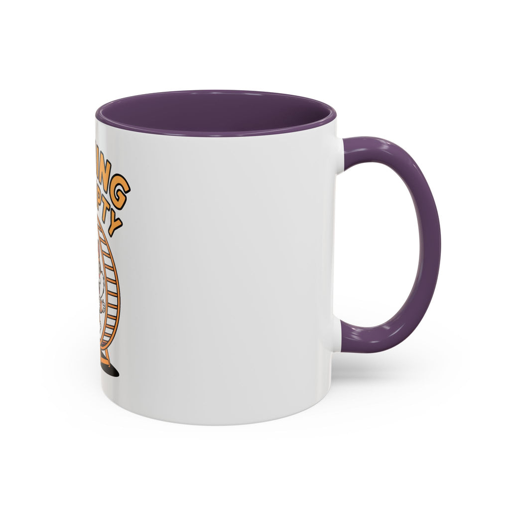 Running On Empty Hamster Mug, Funny Tired Hamster Coffee Cup, Cute Exhausted Wheel Runner Gift, Sarcastic Coffee Mug for Coworker