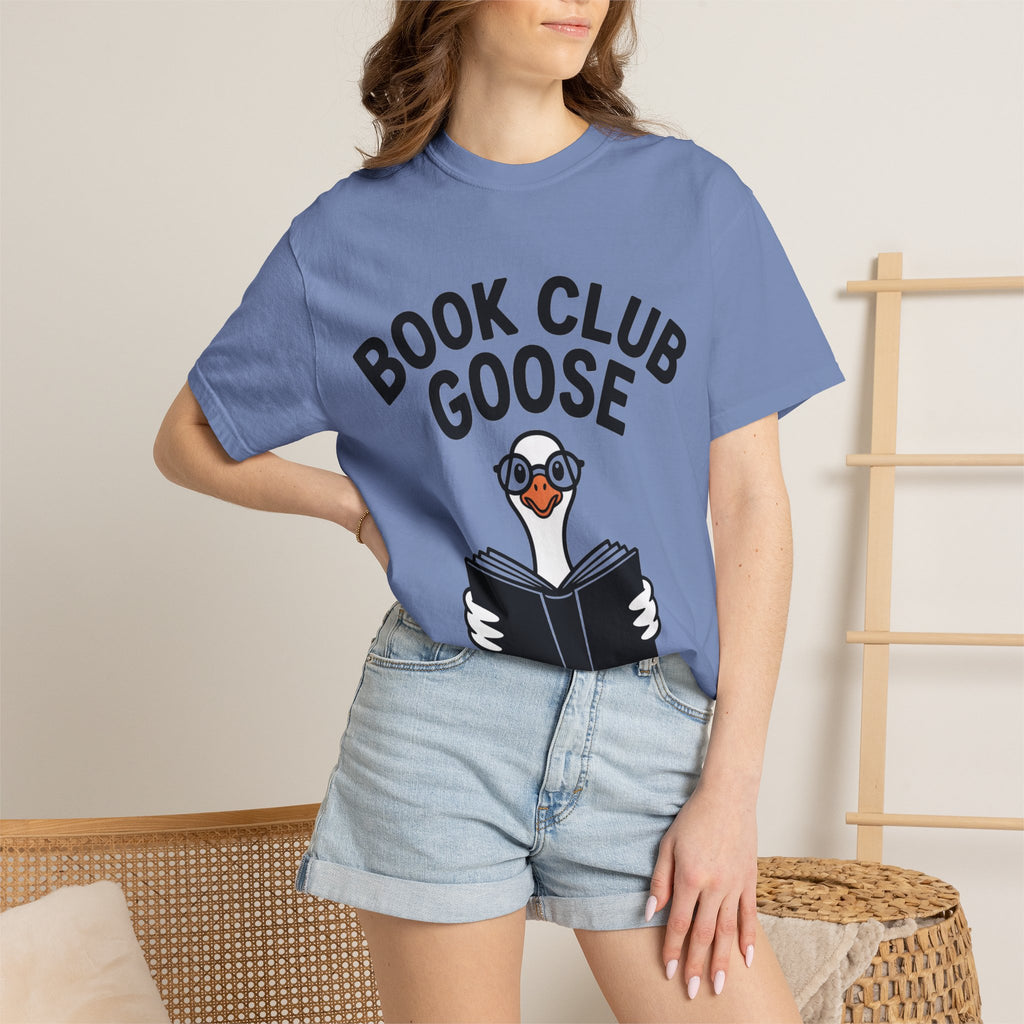 Book Club Goose Shirt, Funny Reading Goose T-Shirt, Bookworm Gift, Cute Bookish Bird Tee, Librarian Gift Shirt