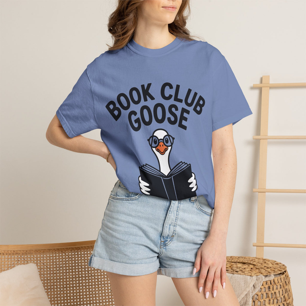 Book Club Goose Shirt, Funny Reading Goose T-Shirt, Bookworm Gift, Cute Bookish Bird Tee, Librarian Gift Shirt