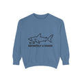 Definitely A Shark Diagram Sweatshirt, Funny Meme Crewneck, Deadpan Textbook Diagram Shirt, Shark Lover Gift, Sarcastic Sweatshirt